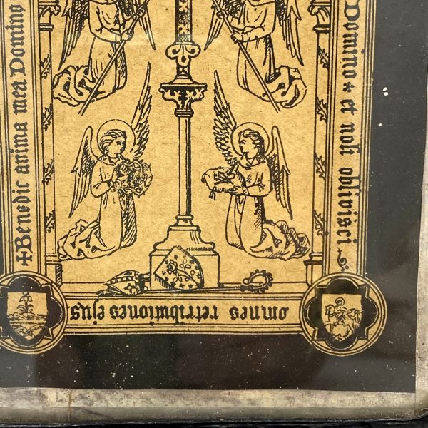 CADRE RELIGIEUX ORAISON FUNÈBRE DOM P. GUÉRANGER DE 1875 - V0201
