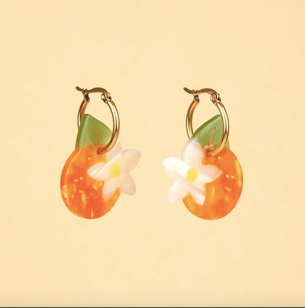 BOUCLES D'OREILLES FLEUR D'ORANGER - COUCOU SUZETTE