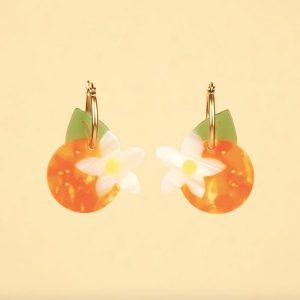 BOUCLES D'OREILLES FLEUR D'ORANGER - COUCOU SUZETTE