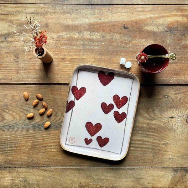 DEMI PLATEAU COEUR À JOUER - BONCOEURS