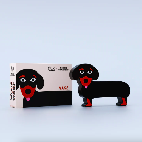 VASE TECKEL WOOF WOOF - FLUID MARKET X THOMAS GRAVEREAU