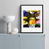 DIGIGRAPHIE BASQUIAT 40X50 PAR JEAN-PHILIPPE HENRIC - ATELIER CONTEMPORAIN