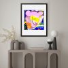 DIGIGRAPHIE DALI 40X50 PAR JEAN-PHILIPPE HENRIC CADRE NOIR - ATELIER CONTEMPORAIN