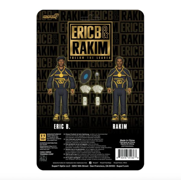 FIGURINES ERIC B. & RAKIM (FOLLOW THE LEADER) - REACTION FIGURES - SUPER7