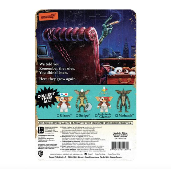 GIZMO - GREMLINS 2 - REACTION FIGURES - SUPER7