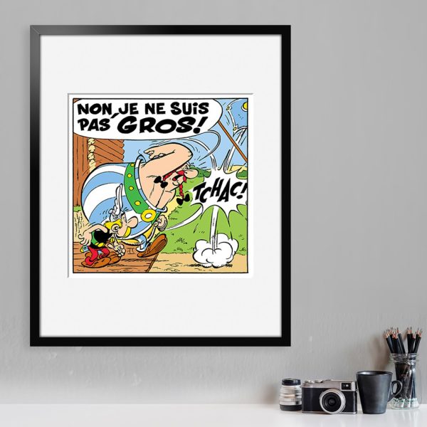 DIGIGRAPHIE JE NE SUIS PAS GROS 40X50 PAR UDERZO - ATELIER CONTEMPORAIN