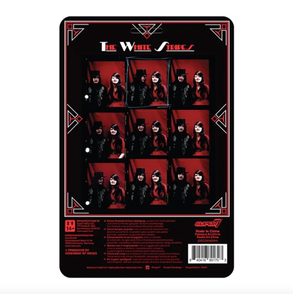 FIGURINES THE WHITE STRIPES (GET BEHIND ME SATAN) - REACTION FIGURES - SUPER7